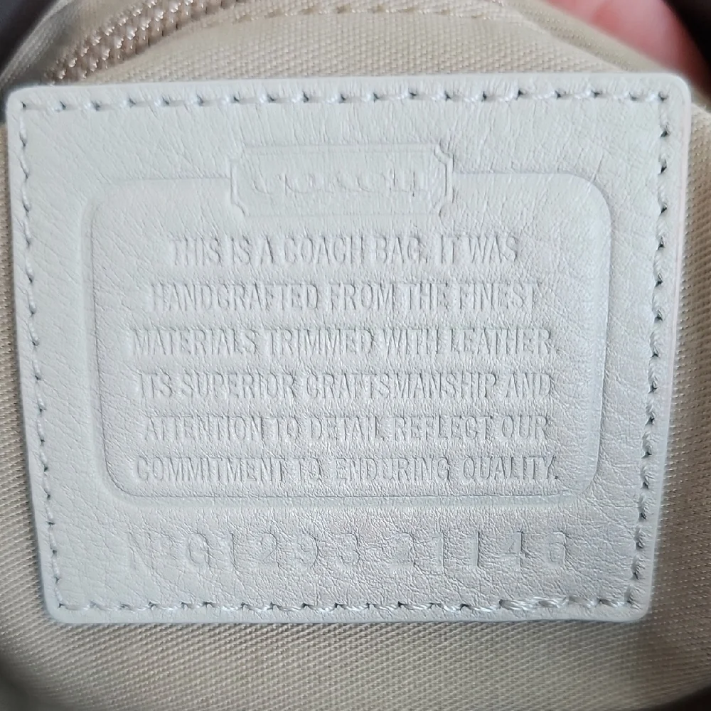 Coach 2012 NWT Tattersall Wool Leather Shoulder Bag